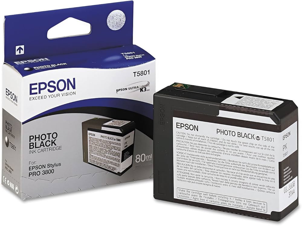 Epson C13T580100, Yksittäispakkaus, valokuvamusta T580100 - Image 2