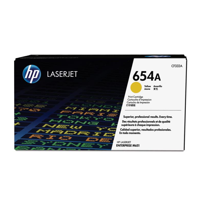 HP 654A Yellow Toner