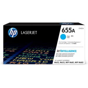 HP 655A LaserJet Toner Cartridge Cyan