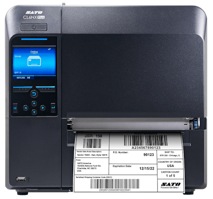 SATO WWCLPA00NEU – CL6NX Plus 6″ teollinen tarratulostin, 203 dpi, TT/DT, 167,5 mm, 254 mm/s, Bluetooth, EU - Image 4