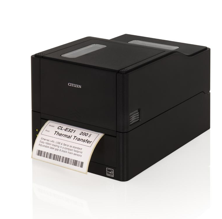 Citizen CL-E321EX 203 dpi Bluetooth-lämpösiirtoetikettitulostin, CLE321EXXEBTXX