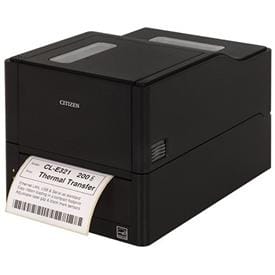 Citizen CLE321XEBXCX, Etikettitulostin Suoralämpö, Lämpösiirto, Musta, POS-leikkurilla, LAN/USB/Sarjaportti