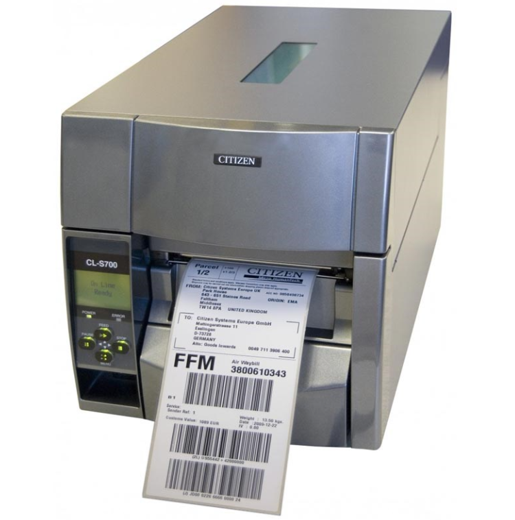 Citizen CLS700IIDTNEXXX – CL-S700IIDT 203 dpi Direct Thermal -teollisuustarratulostin, USB, RS-232