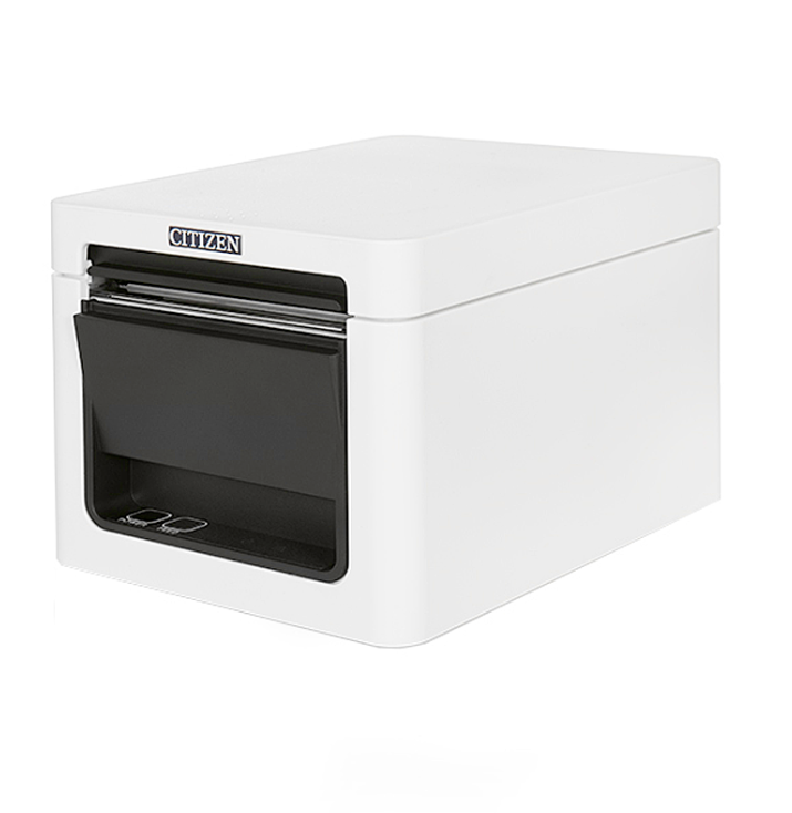 Citizen CTE351XEEWX, CT-E351 POS Lämpötulostin, Ethernet ja USB, Valkoinen, Tulostusleveys 58-80 mm