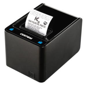 Custom 911HM011200733 – K3 High Speed Linerless POS-Tulostin, Ethernet, USB, RS232