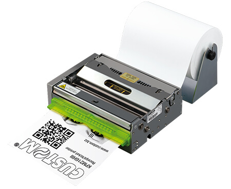 Custom 915AS050200700 KPM216HIII 216 mm kioski- ja A4-dokumenttitulostin, 300 dpi, Ethernet, USB, RS232, ejector
