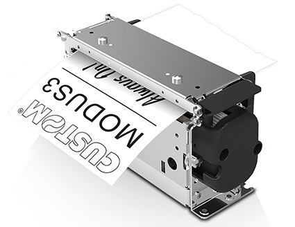 Custom 915LF020300300 MODUS3 X 54–82,5 mm kioskitulostin, USB, RS232, presenter