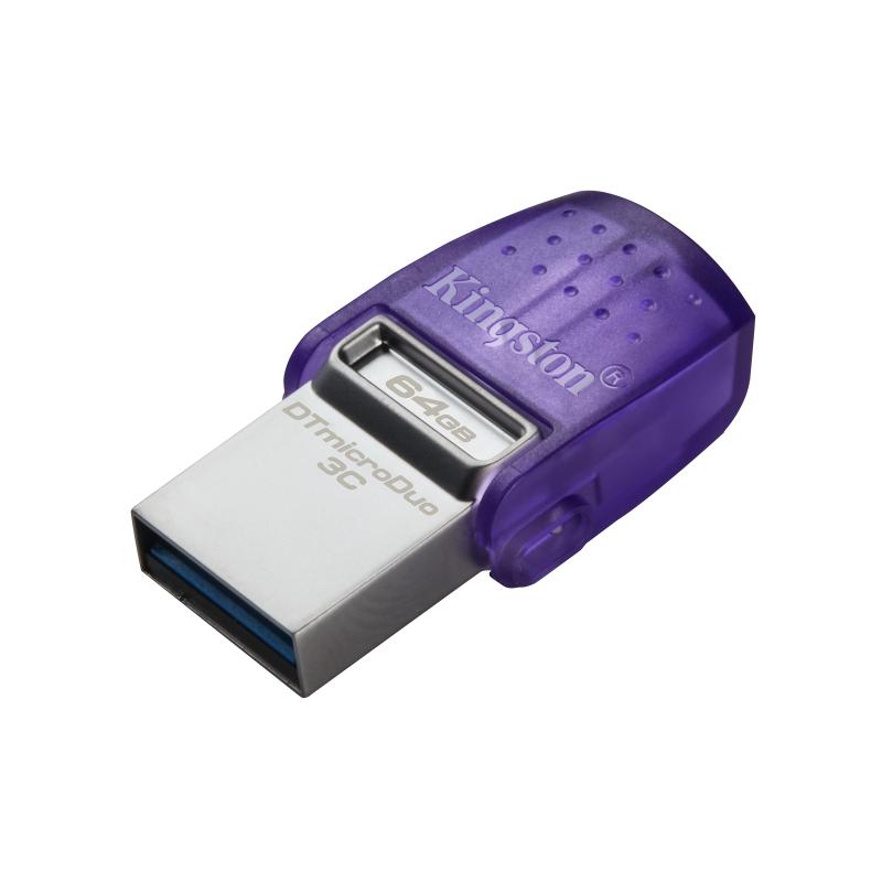 KINGSTON 64GB DATATRAVELER MICRODUO 3C 200MB/S DUAL USB-A + USB-C