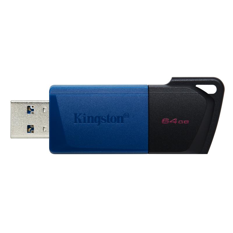 KINGSTON 64GB USB3.2 GEN 1 DATATRAVELER EXODIA M (BLACK + BLUE)
