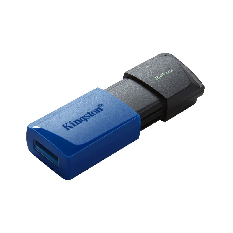 KINGSTON 64GB USB3.2 GEN 1 DATATRAVELER EXODIA M (BLACK + BLUE)
