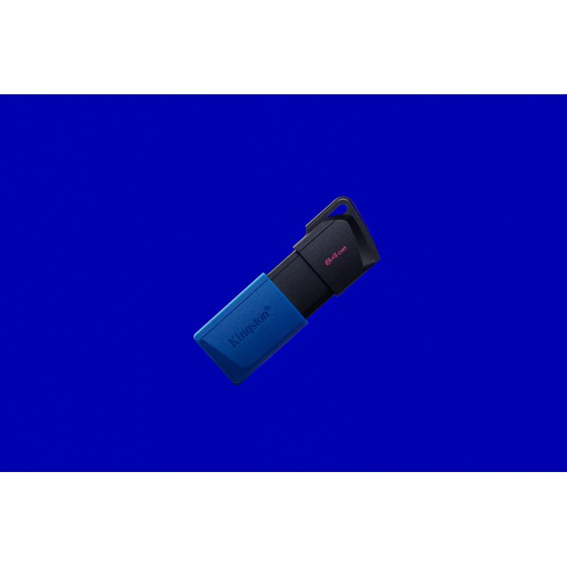 KINGSTON 64GB USB3.2 GEN 1 DATATRAVELER EXODIA M (BLACK + BLUE)