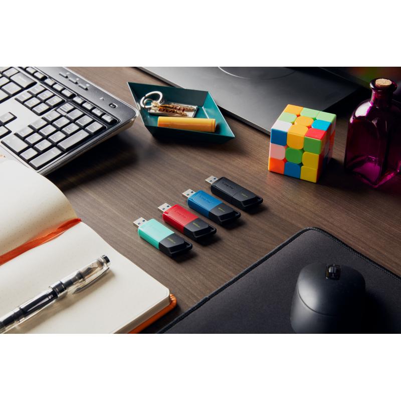 KINGSTON 64GB USB3.2 GEN 1 DATATRAVELER EXODIA M (BLACK + BLUE)