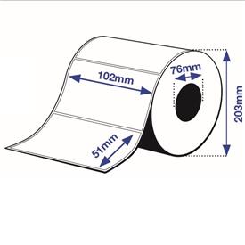 Epson 7113417 PP Matte Label Premium, Die-cut Roll, 102mm x 51mm, 2310 Labels - Image 2