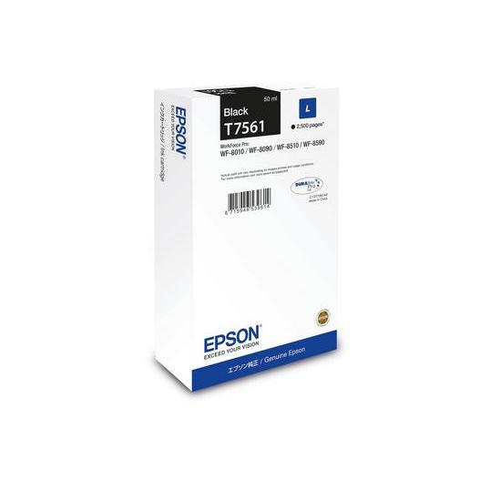 Epson C13T75614N mustekasetti Alkuperäinen musta, WF-8xxx Series Ink Cartridge L Black - Image 2
