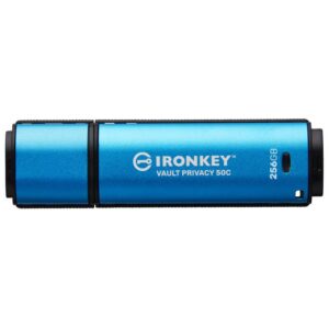 KINGSTON 256GB USB-C IRONKEY VAULT PRIVACY 50C AES-256 ENCRYPTED, FIPS 197