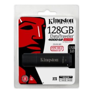 Kingston Technology DataTraveler DT4000G2DM/128GB, 4000G2 USB-muisti 128 GB USB A-tyyppi 3.2 Gen 2 (3.1 Gen 2) musta