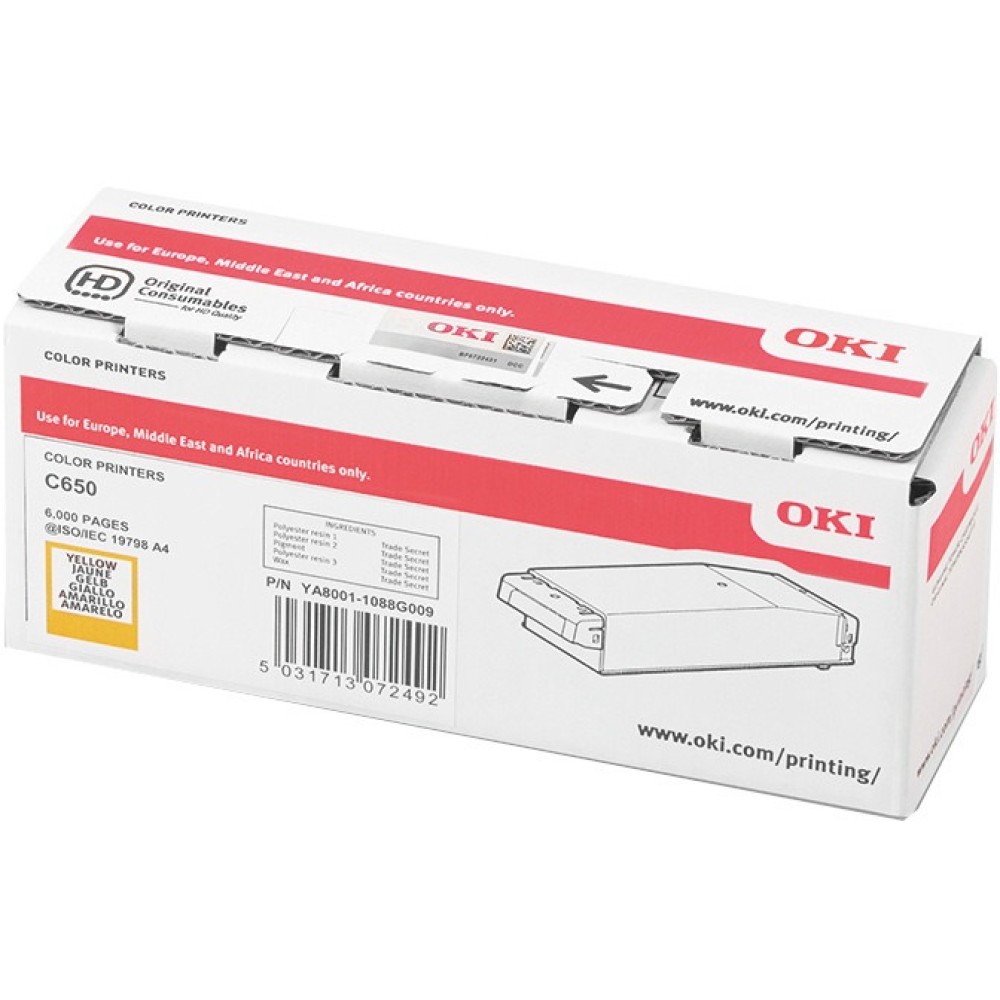 OKI Toner Yellow 6K for C650