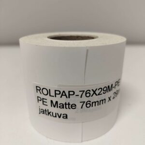 Rullapaperi PE matta jatkuva 76mm x 29m