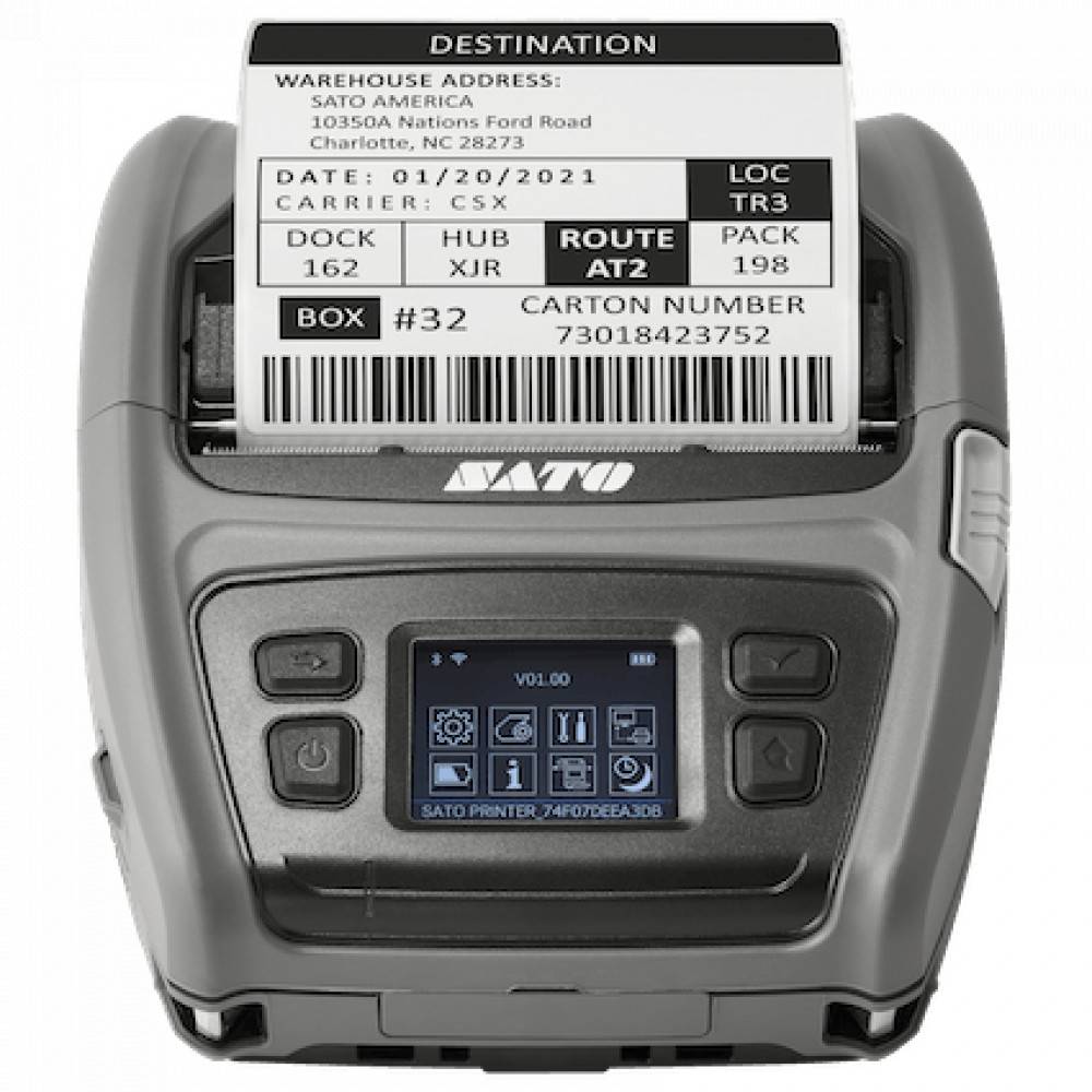 Sato WWPV41262, PV4 STD USB2.0+SERIAL+BLUETOOTH5.0 MFI BLE FOR EU, Kannettava tarratulostin - Image 6