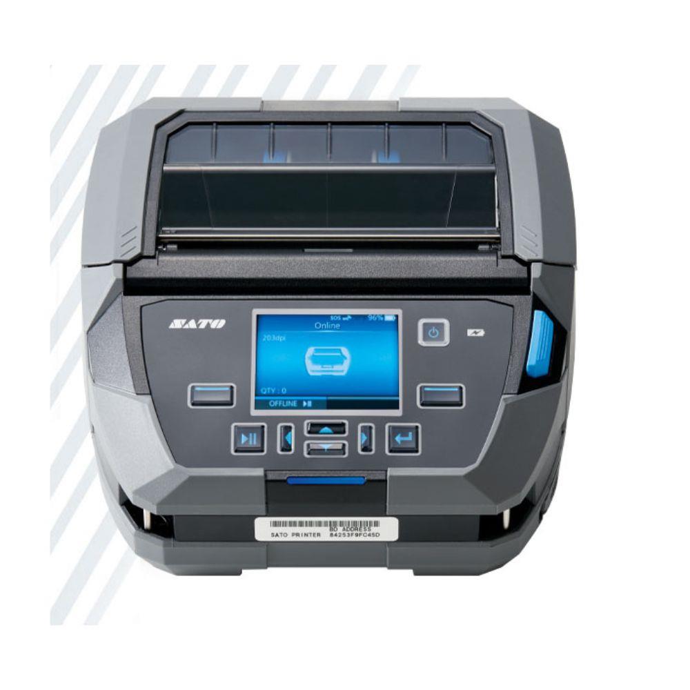 Sato WWPW4130N, PW4NX DT203dpi Linerless USB, Bluetooth, WLAN, Dispenser, Belt Clip. - Image 2