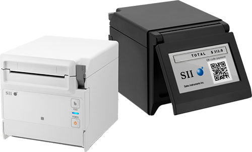 Seiko 22450121 RP-F10 80 mm Ethernet + USB-A Host -kuittitulostin, musta, EU, top/front exit