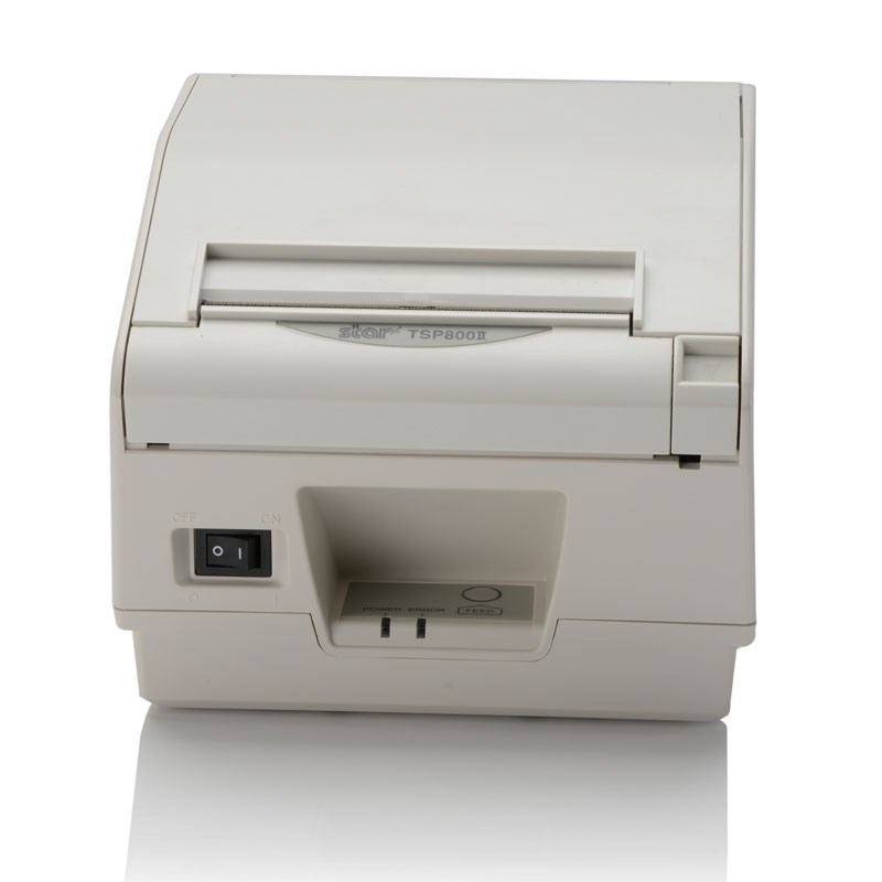 Star Micronics TSP847IIHIA WHITE EU+UK, Wide Format label, ticket receipt printer with cutter and PS60 EU+UK incl. - Airprint version, white