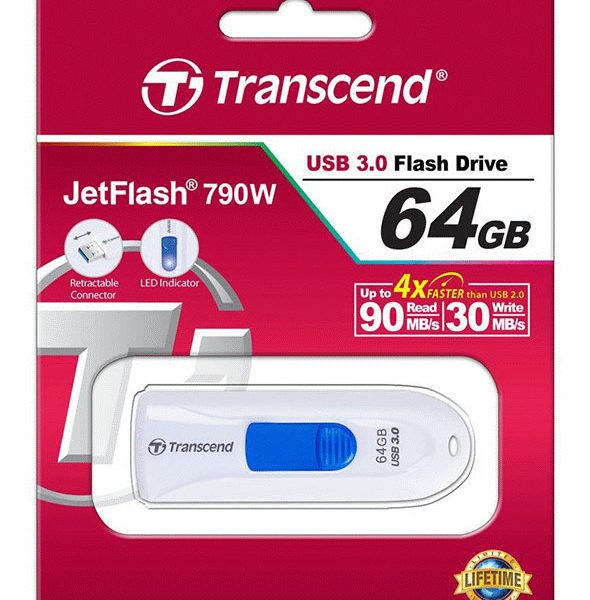 TRANSCEND JETFLASH TS64GJF790W, 790 64GB USB 3.0(90M)