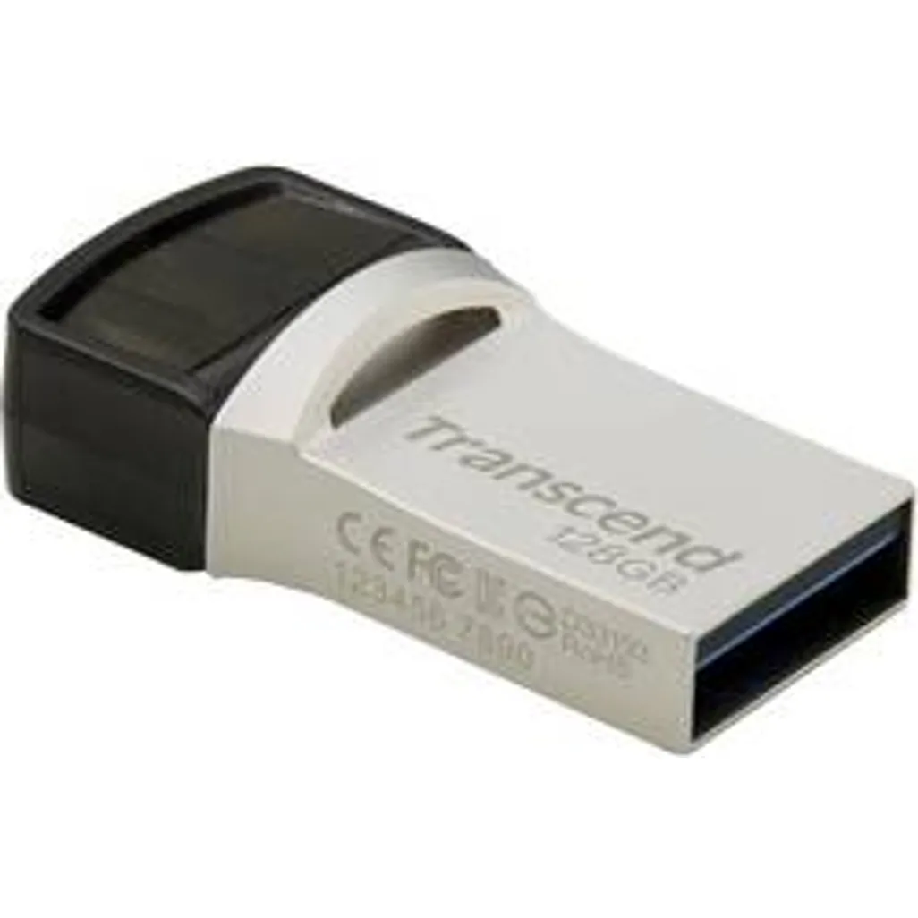 TRANSCEND TS128GJF890S, 128GB, USB3.1, PEN DRIVE, OTG, TYPE A&C, SILVER - Image 4