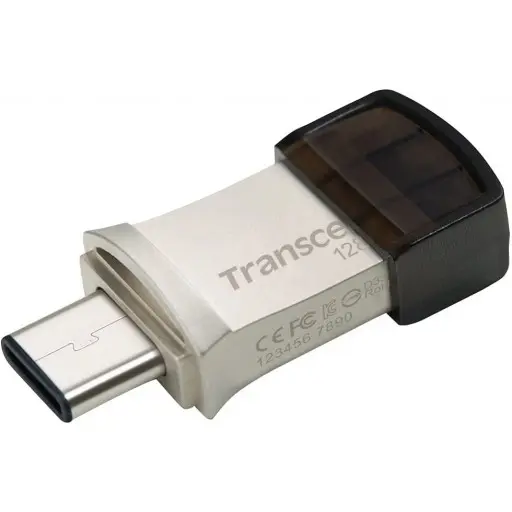 TRANSCEND TS128GJF890S, 128GB, USB3.1, PEN DRIVE, OTG, TYPE A&C, SILVER - Image 2