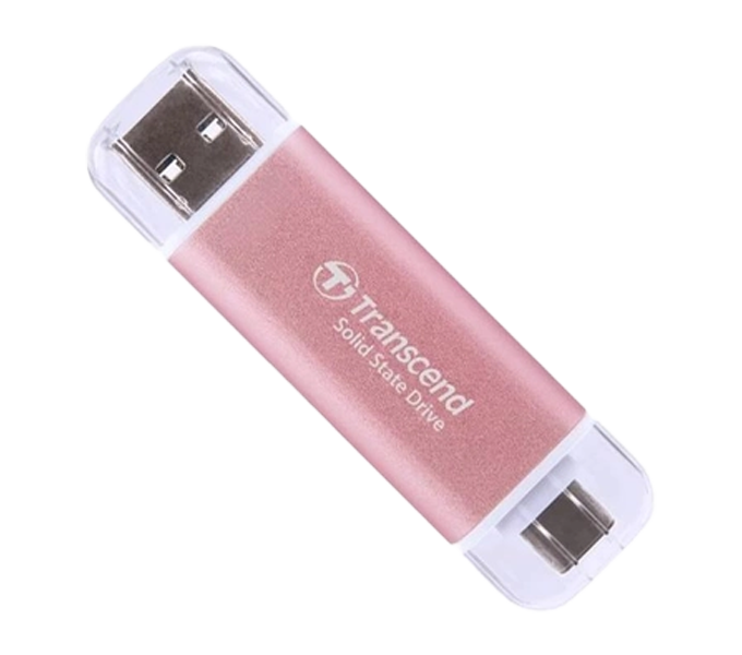 TRANSCEND TS1TESD310P, 1TB,USB EXTERNAL SSD, ESD310P, USB 10GBPS, TYPE C/A,PINK - Image 2