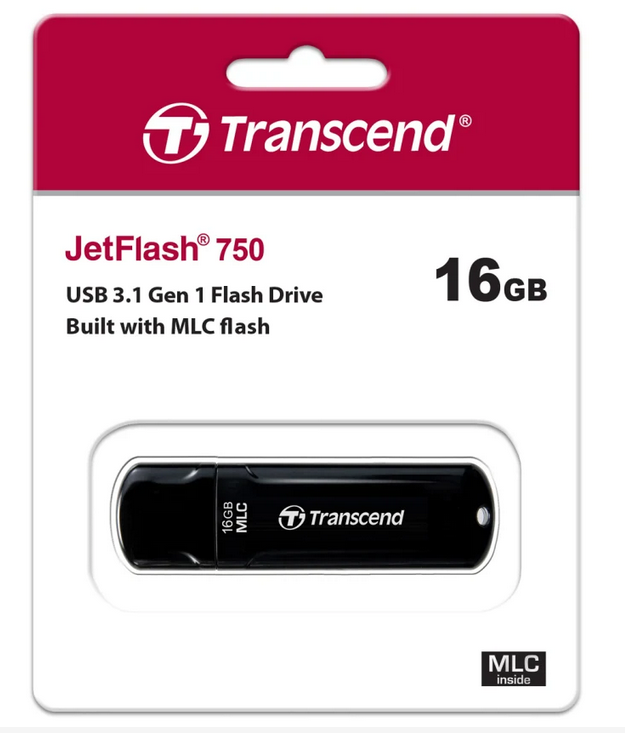 TRANSCEND TS16GJF750K, JETFLASH 750 16GB MLC USB3.0