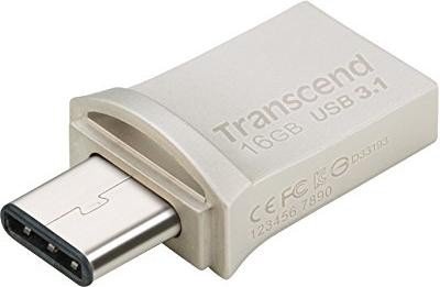 TRANSCEND, TS32GJF890S, 32GB, USB3.1, PEN DRIVE, OTG, TYPE A&C, SILVER - Image 2