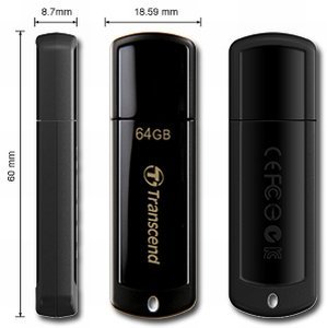 TRANSCEND, TS64GJF350, JETFLASH 350 64GB USB 2.0 - Image 2