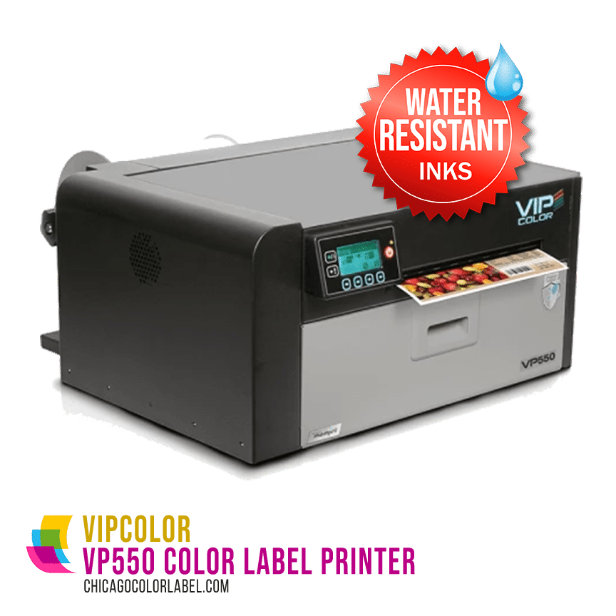 Vip Color VP-550, VP550 printer COMPLETE. Includes VP550 COMPLETE printer with original 200mm OD unwinder, set of ink cartridges CMYKK, and printhead - Image 2
