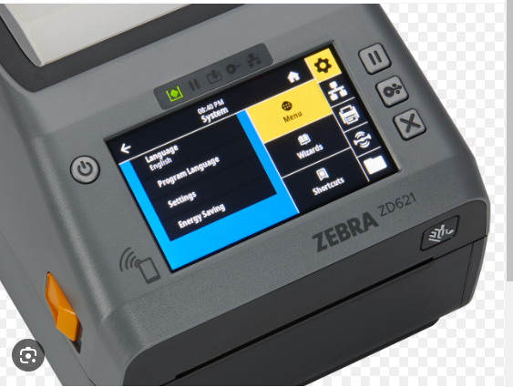 Zebra ZD6A143-32EFR2EZ, Thermal Transfer Printer 74/300M ZD621R, Color Touch LCD, 300 dpi, USB, USB Host, Ethernet, Serial, BTLE5, ROW, RFID - UHF, Cutter, EU and UK Cords, Swiss Font, EZPL - Image 4