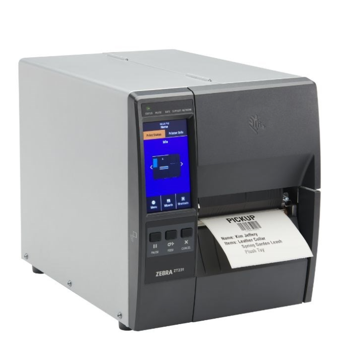 Zebra ZT23142-D0EC00FZ, DT Printer ZT231, 4inch, 203 dpi, Direct Thermal, Tear, EU/UK Cords, USB, Serial, Ethernet, BTLE, USB Host, Wireless 802.11ac Global except US/Canada/Japan , EZPL - Image 3