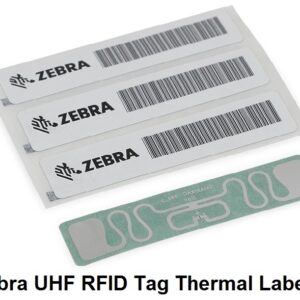 Zebra 10027810, Label, Polypropylene, 3x1in 76.2x25.4mm , DT, PolyPro 4000D, 0.75in 19.1mm core, RFID, Plain
