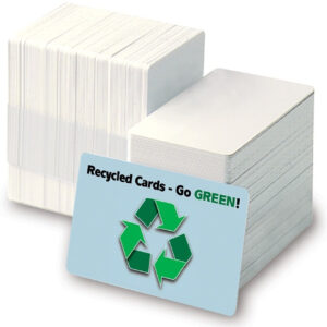 Zebra 104523-170, ZEBRA RECYCLED Premier (PVC) kierrätetyt tyhjät valkoiset kortit