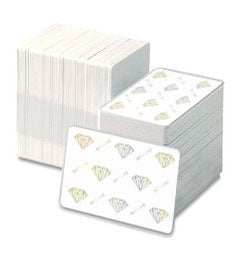 Zebra 104524-121, Kortti, 30 mil, komposiitti, timantti (500 korttia), ZEBRA WHITE 30 mil, komposiitti, timantti (500 korttia)
