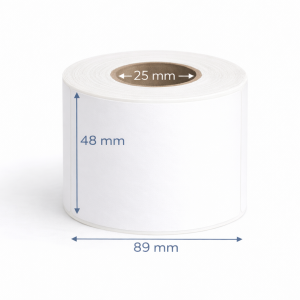 Zebra 3006952-T - Z-Perform 1000T, 89 mm x 48 mm, Thermal Transfer, Uncoated Paper, Core 25 mm Label
