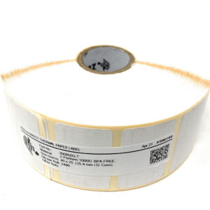 Zebra 3008503-T - Z-Perform 1000D, 40 mm x 25 mm, Direct Thermal, Uncoated Paper, Core 25 mm Label