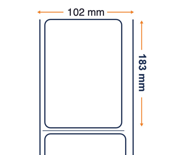 Zebra 3010138-T - Z-ULTIMATE 3000T White, 102 mm x 183 m, Thermal Transfer, Coated Polyester, Core 76 mm Label