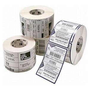 Zebra 3011700 - PolyE 3100T, 51 mm x 25 mm, Thermal Transfer, Glossy Polyethylene, Core 76 mm Label
