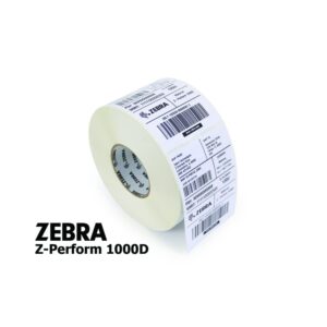 Zebra 880399-063D, Label, Paper, 102x64mm, Direct Thermal, Z-PERFORM 1000D REMOVABLE, Uncoated, Removable Adhesive, 25mm Core, EAZIPRICE. 1100/Roll