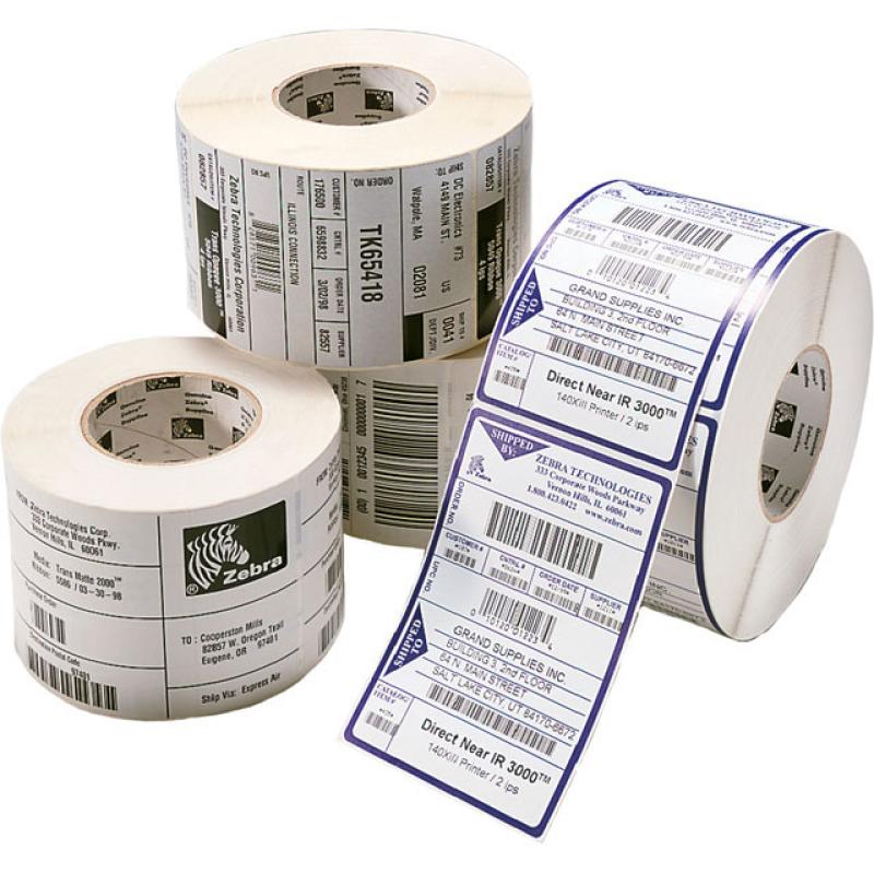 Zebra 86498 - Z-Perform 1000T, 38 mm x 32 mm, Thermal Transfer, Uncoated Paper, Core 76 mm Label