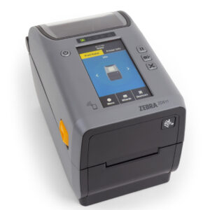Zebra ZD6A123-T0EBR2EZ - ZD611R Thermal Transfer Printer 74M, Color Touch LCD_ 300 dpi, USB, USB Host, Ethernet, 802.11ac, BT4, RFID - UHF, EU and UK Cords, Swiss Font, EZPL