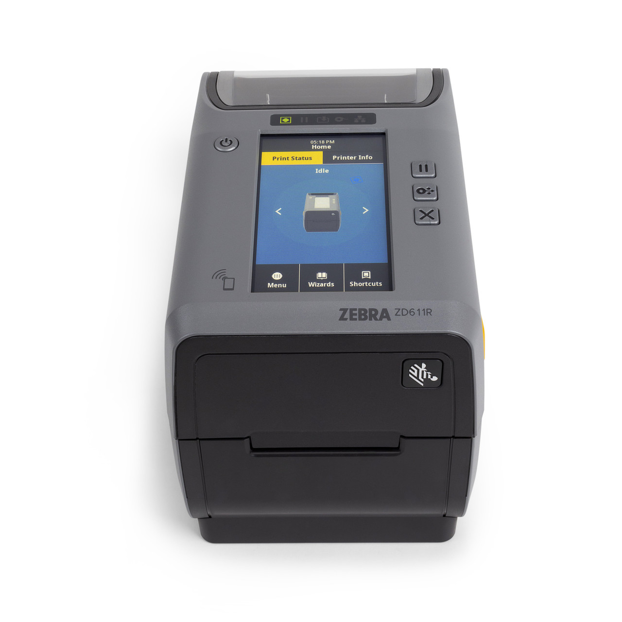 Zebra ZD6A123-T0EBR2EZ - ZD611R Thermal Transfer Printer 74M, Color Touch LCD_ 300 dpi, USB, USB Host, Ethernet, 802.11ac, BT4, RFID - UHF, EU and UK Cords, Swiss Font, EZPL - Image 3