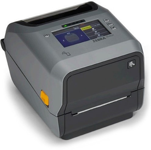 Zebra ZD6A142-32EFR2EZ - Thermal Transfer Printer 74/300M ZD621R, Color Touch LCD, 203 dpi, USB, USB Host, Ethernet, Serial, BTLE5, ROW, Cutter, RFID - UHF, EU and UK Cords, Swiss Font, EZPL