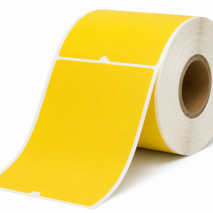 Zebra ZIPRT3016314 – Keltainen UHF RFID -paperitunniste, 80 × 208 mm, liimaton, Thermal Transfer