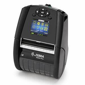 Zebra ZQ61-AUFBE14-00 - DT Printer ZQ610 Plus 2inch/48mm, English/Latin fonts, BT 4,x, Linerless platen, 1,375inch core, Group E, Shoulder strap, Belt clip